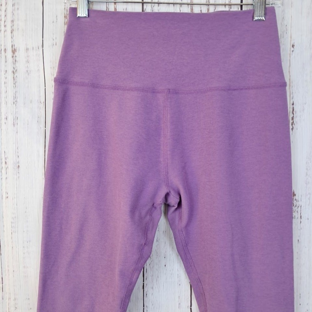 Beyond Yoga L Spacedye Caught In The Midi High Waisted Leggings Purple Heather - Picture 4 of 7